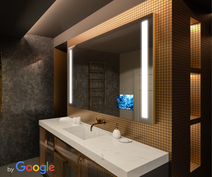 Smart Google Illuminated Bathroom Mirror LED Lighting
