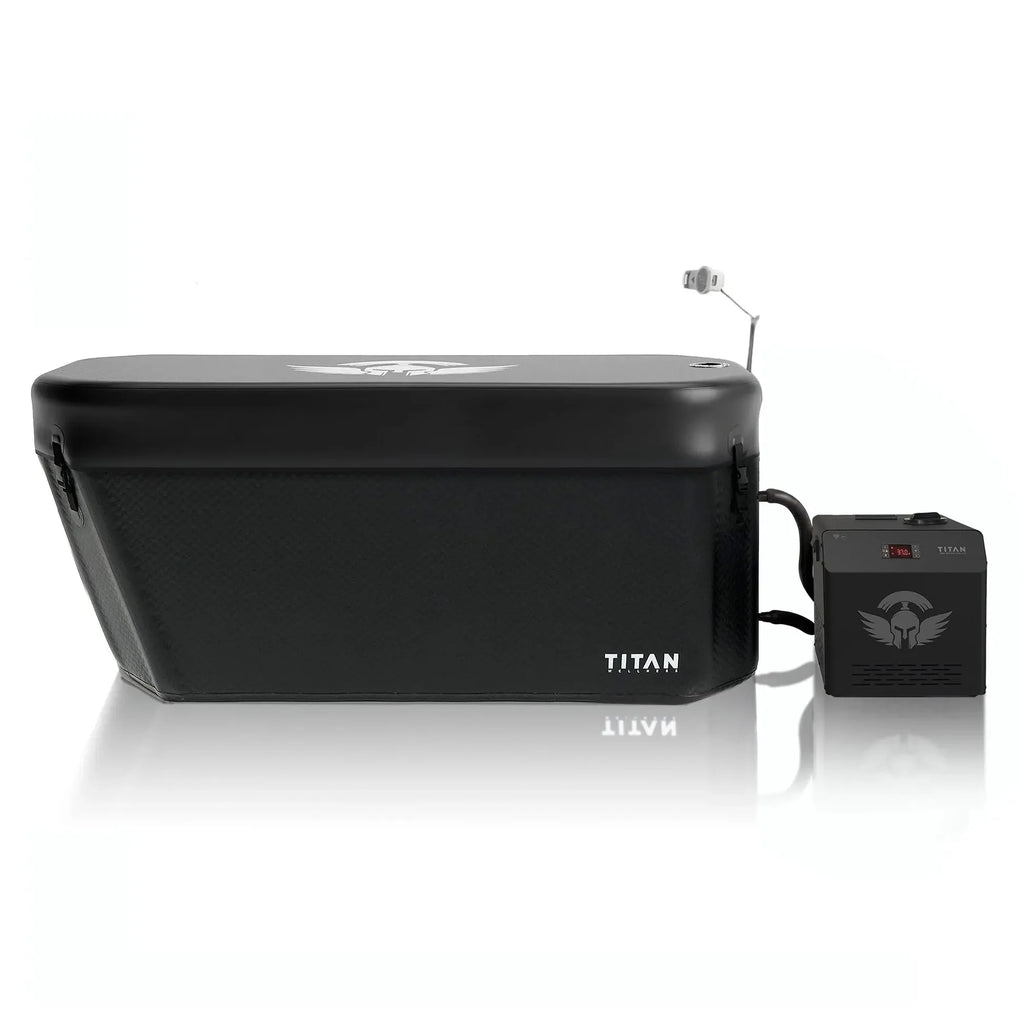 Midnight Black Triumph XL Cold Plunge Tub + Chiller Bundle